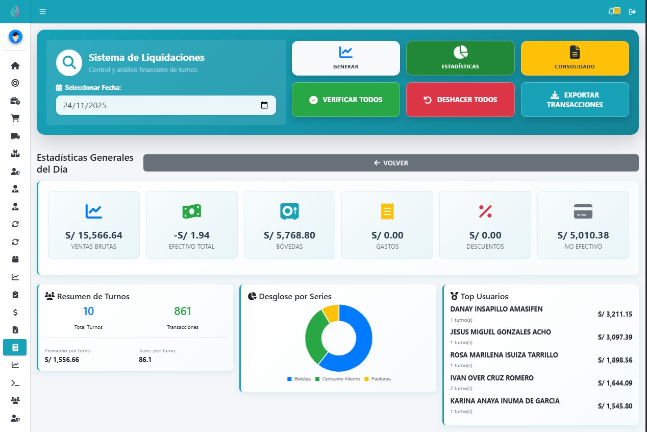 Sistema de Liquidación